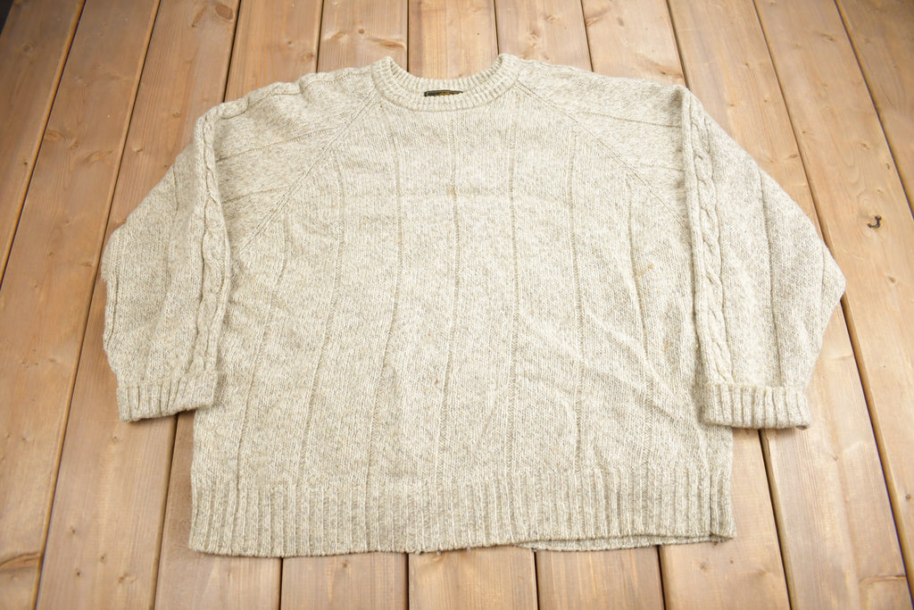 Vintage 1990s Eddie Bauer Wool Knit Crewneck Sweater  Vintage 90s Crewneck  Vintage Eddie Bauer  Outdoorsman