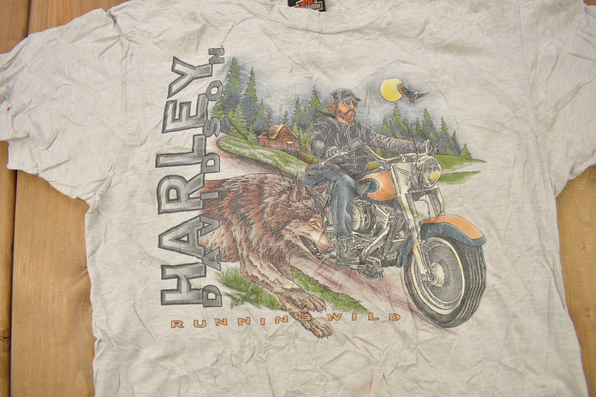 Vintage 1995 C&S Harley Davidson Of Nashville Graphic T-Shirt