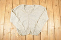 Vintage 1990s Tan Knit Cardigan Sweater Women's L