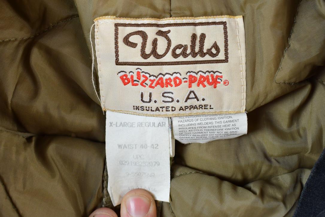 Vintage 1990s Walls Blizzard Pruf Zip Camo Army Camouflage Cargo Pants Size XL