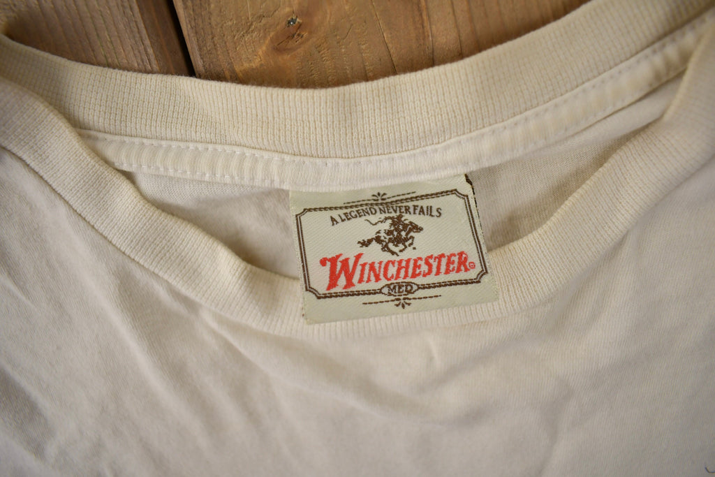 Vintage 1990s Winchester Shoot Nothing But The Brand Long Sleeve Graphic T Shirt