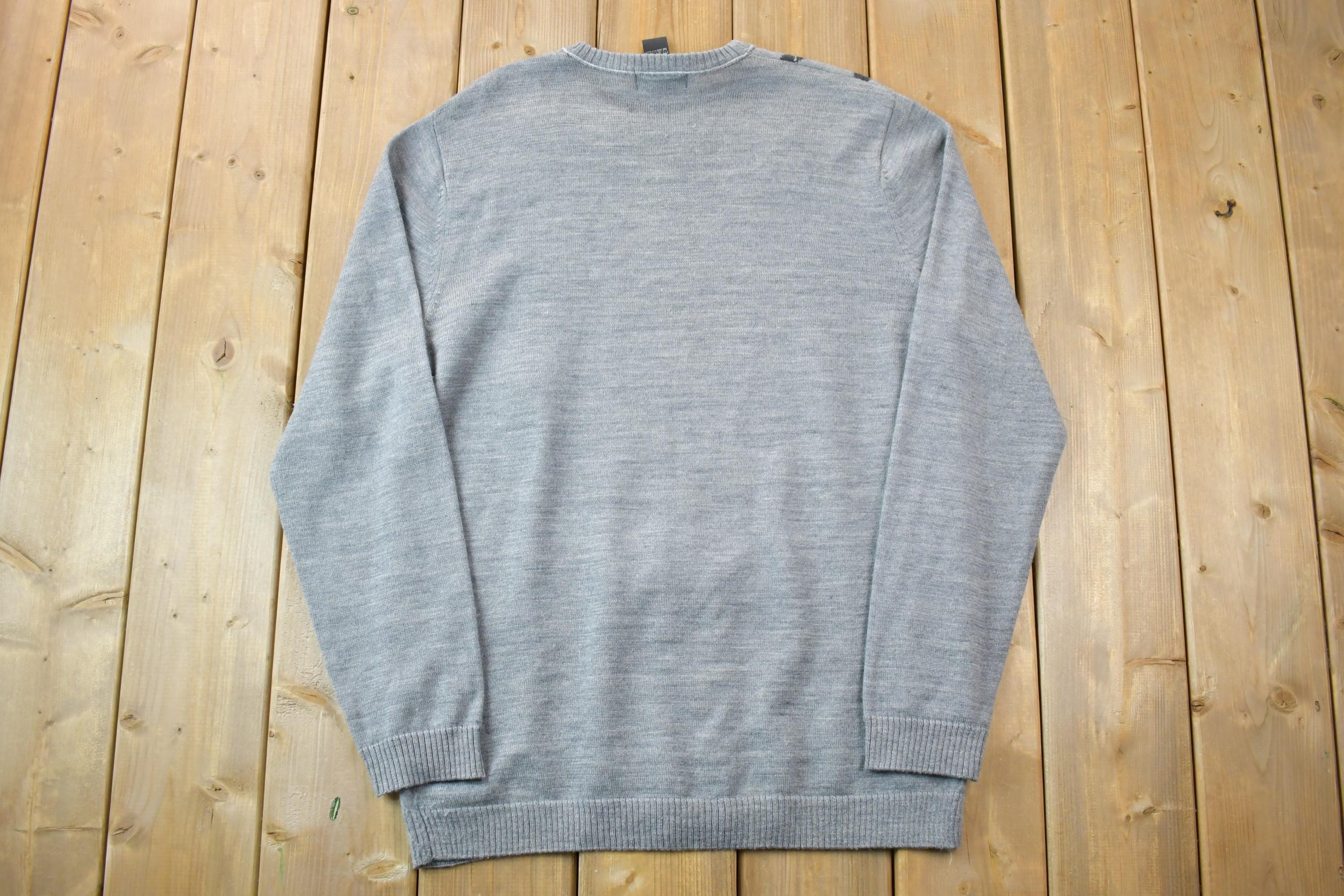 Vintage 1990s Pierrre Cardin Knit Crewneck Sweater