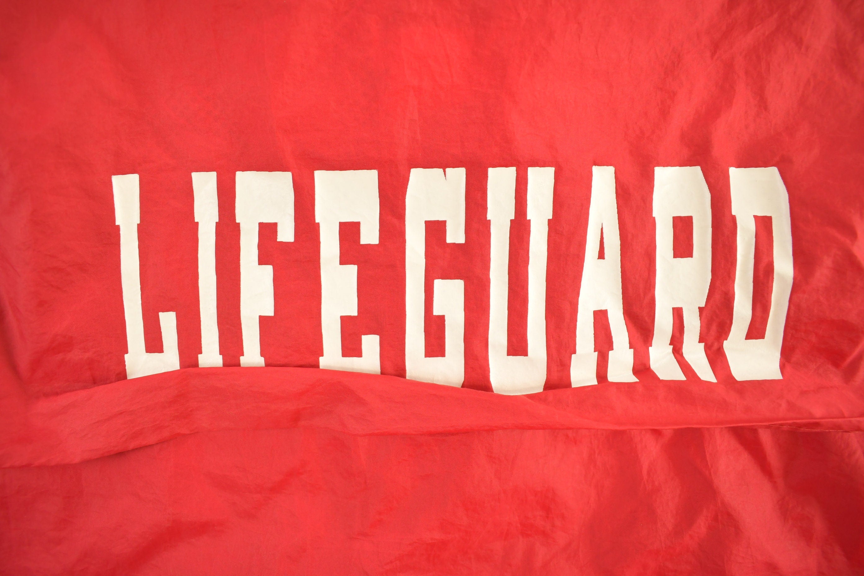 Vintage 1990s Lifeguard Quarter Zip Windbreaker