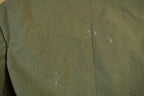Vintage 1940s World War 2 Military Button Up Wool Overcoat