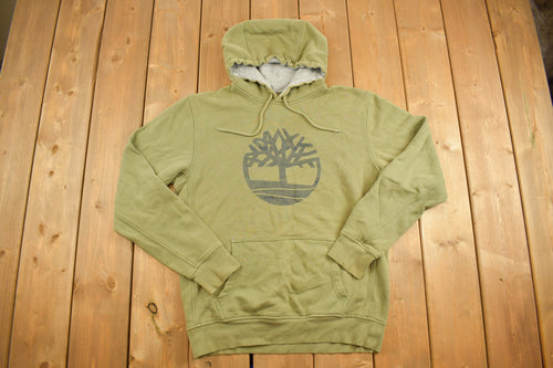 Vintage Y2K Timberland Hoodie / Streetwear / Athletic Brand Logo Pull Over / Green Hoodie / Vintage Timberland / Essential / Tree Graphic