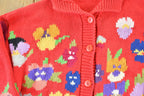 Vintage 1990s Knit Abstract Pattern Crewneck Sweater Womens M