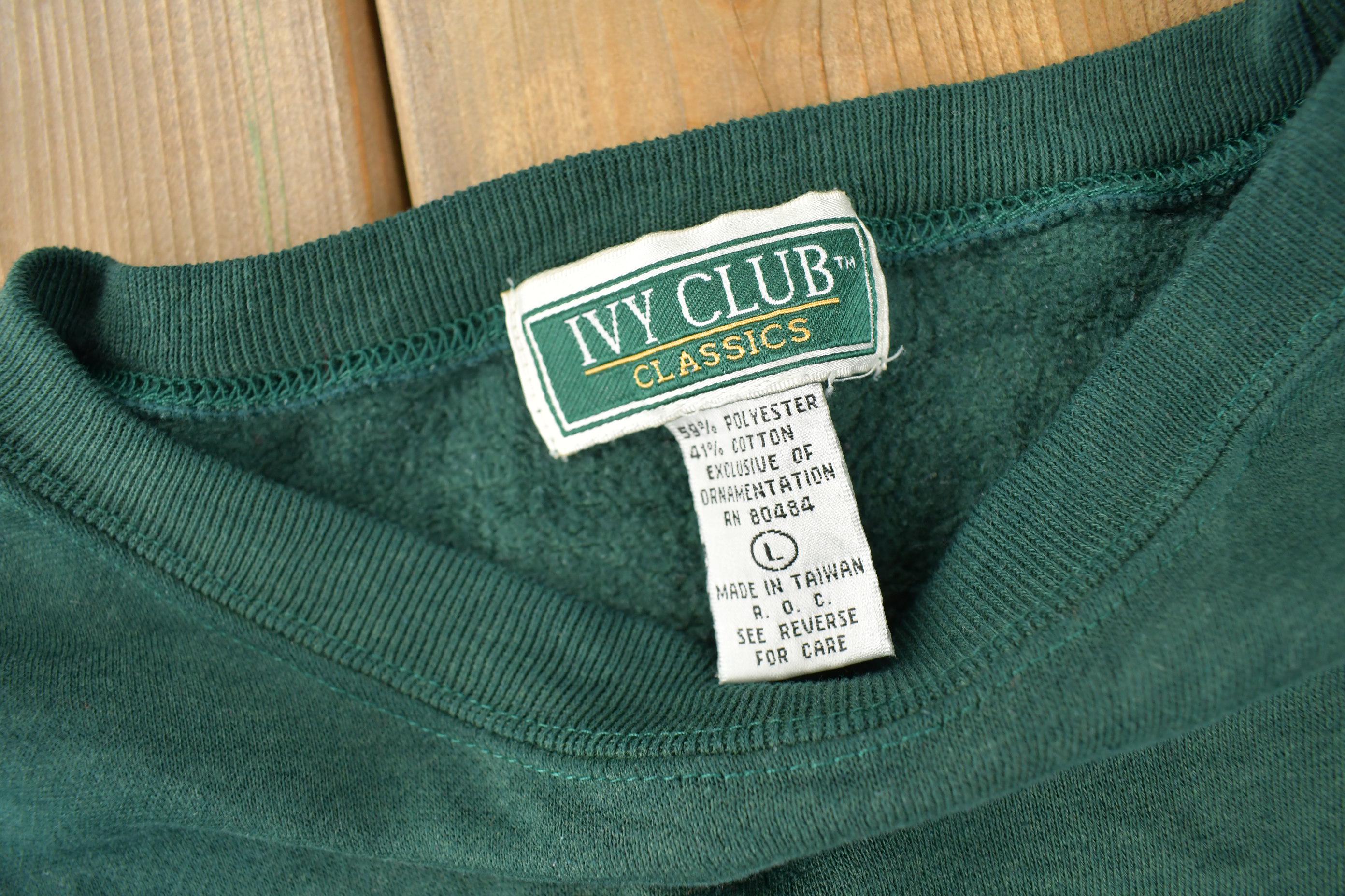 Vintage 1990s IVY Club Classics Golf Embroidered Crewneck Sweatshirt