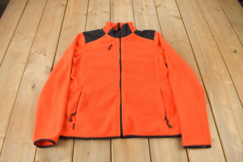 Vintage 1990s Lauren Ralph Lauren Omen's Orange Fleece Sweater