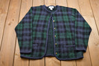Vintage 1990s Croft & Barrow Plaid Knitted Sweater