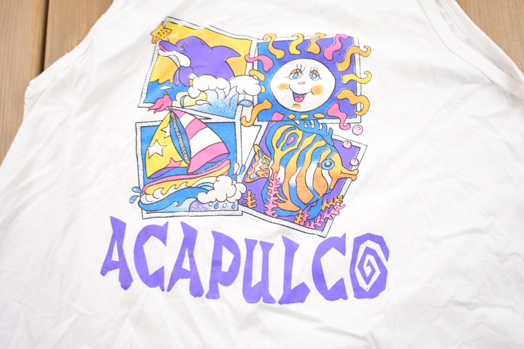 Vintage 1990s Acapulco Graphic Tank Top