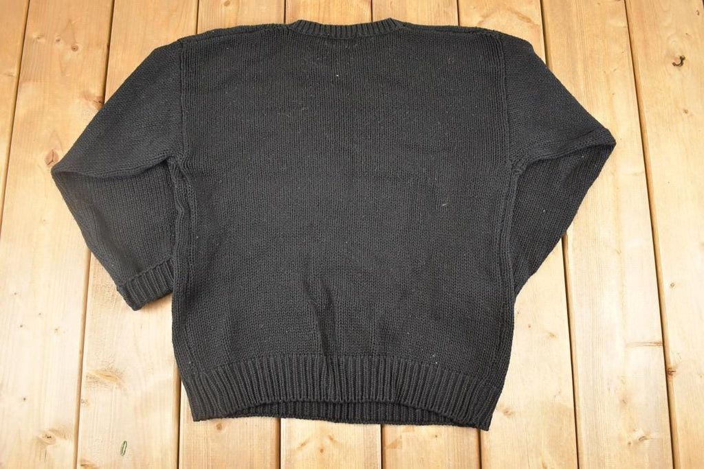 Vintage 1990s Hasting And Smith Floral Loose Knit Sweater Women's M