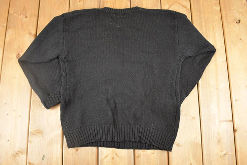 Vintage 1990s Hasting And Smith Floral Loose Knit Sweater Women's M