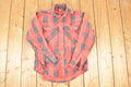 Vintage 1990s Osh Kosh Plaid Western Style Button Up Shirt Men's M