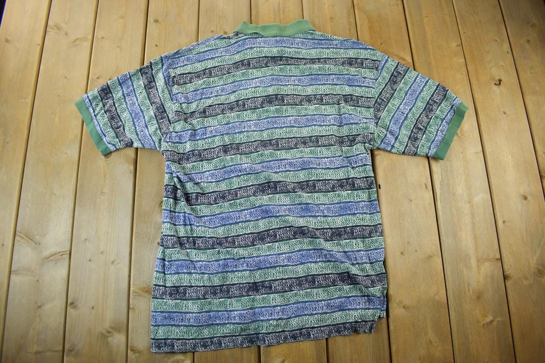 Vintage 1990s IZOD All Over Graphic Print Shirt