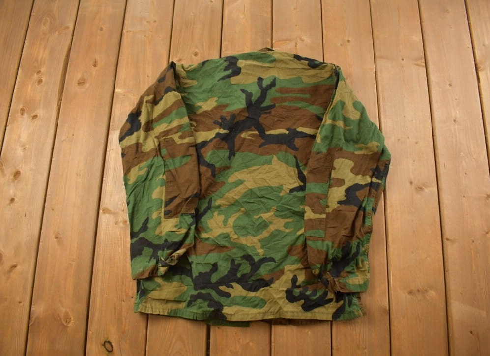 Vintage Military Button Up Shirt
