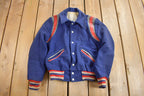 Vintage 1980s M Band Raiders Wool Varsity Jacket
