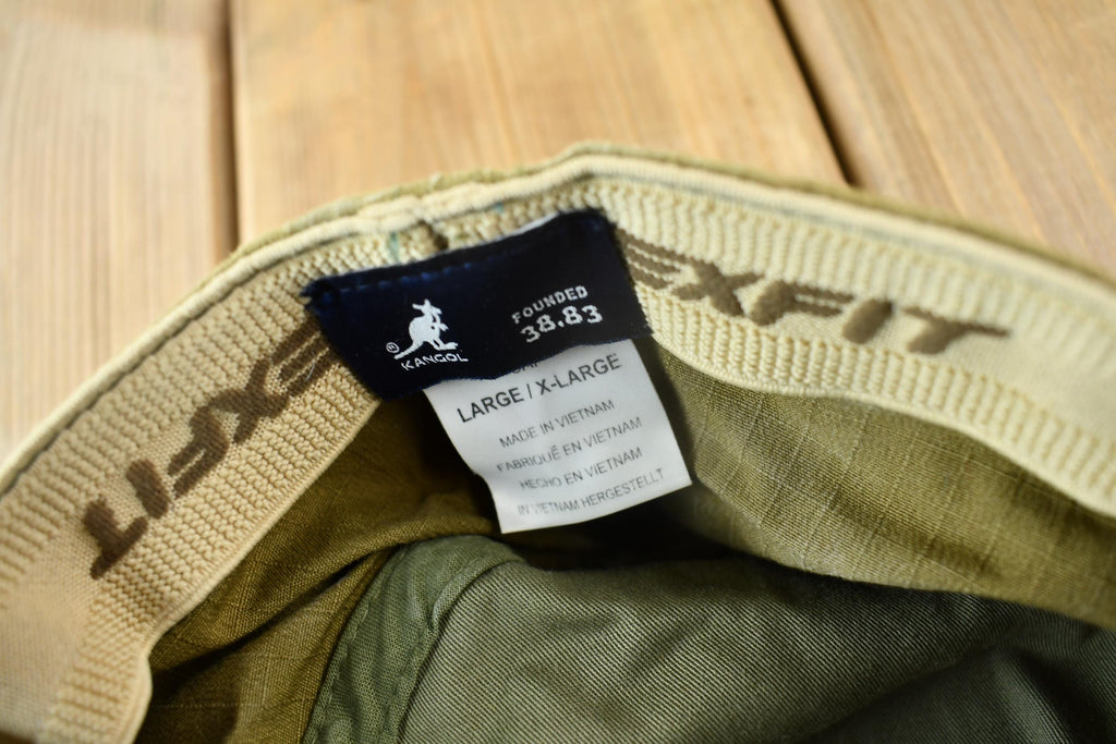 Vintage 1990s Kangol Flexfit Ripstop Army Cap Size L-XL