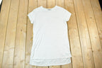 Y2k Earnest Sewn NY Cropped T-Shirt / Vigoss Grunge Skull Print / Contrast Stitch / Internet Famous Clothing / Over Dyed