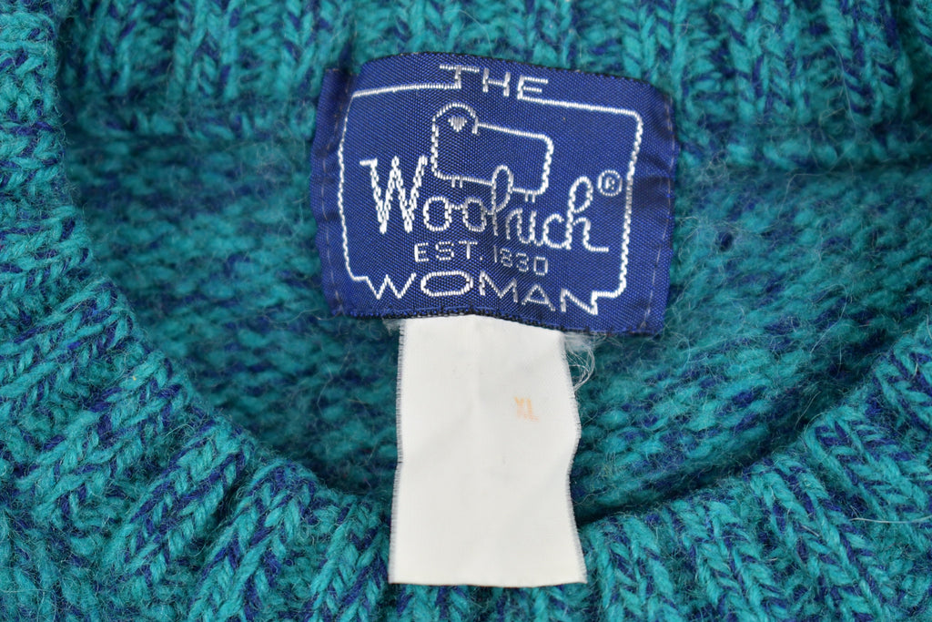 Vintage 1980s Woolrich Knitted Wool Crewneck Sweater