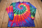 Vintage 1990s Sun Dog Tye Dye Long Sleeve Shirt