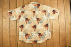 Vintage 1990s Puritan Fishing Swordfish Button Up Shirt