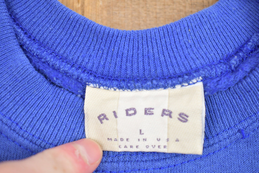 Vintage 1980s Riders Raglan Crewneck Sweatshirt