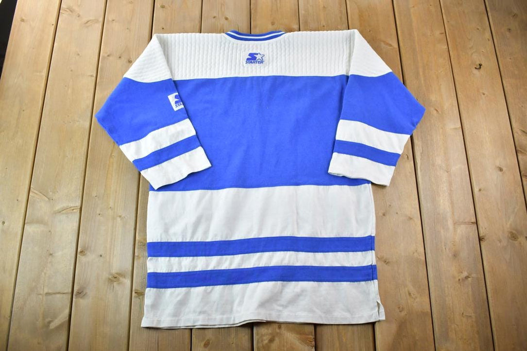 Vintage Late 80s Early 90s Starter Toronto Maple Leafs NHL Hockey Embroidered Crewneck Sweatshirt