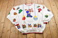 Vintage 1990s Christmas Ornament Theme Sweater