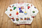 Vintage 1990s Christmas Ornament Theme Sweater