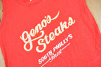 Vintage 1990s Geno's Steaks South Philly's Finest Graphic Tank Top Shirt