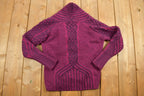 Vintage 1980s Aran Crafts Cable Knit Sweater