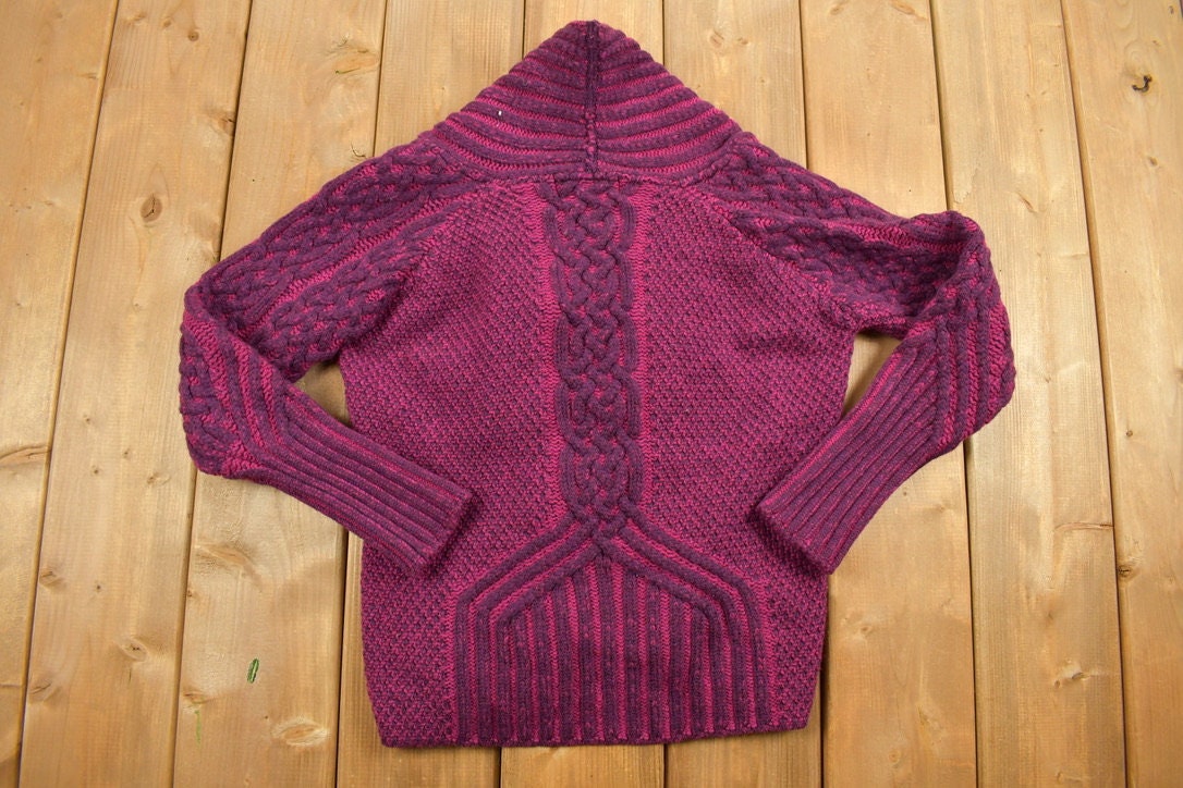 Vintage 1980s Aran Crafts Cable Knit Sweater