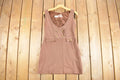 Vintage 1960s Debut Zip Up Sleeveless Nylon Romper