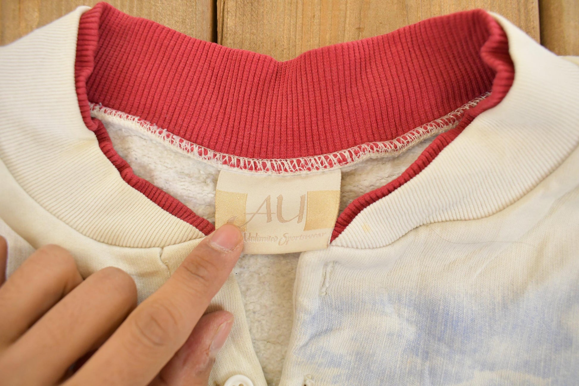 Vintage 1990s Art Unlimited Autumn Leaves All Over Print Landscape Henley Sweatshirt Men's XL