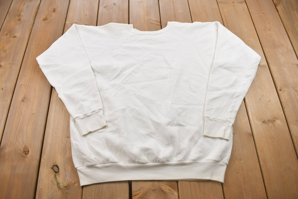 Vintage 1990s Screen Stars UWEC Raglan Crewneck Sweatshirt