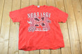 Vintage 1990s Nebraska Huskers University Collegiate T-Shirt / NCAA Tee / Americana / Galt Sand Sportswear