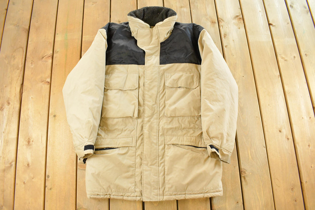 Vintage 1990s St. John's Bay Insulated Hooded Jacket Men's Medium