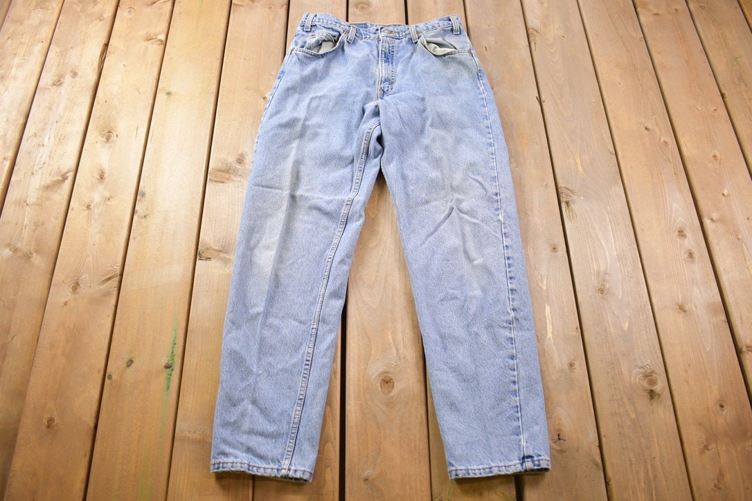 Vintage 1990s Levi's 550 Orange Tab Denim Jeans Size 30 x 30