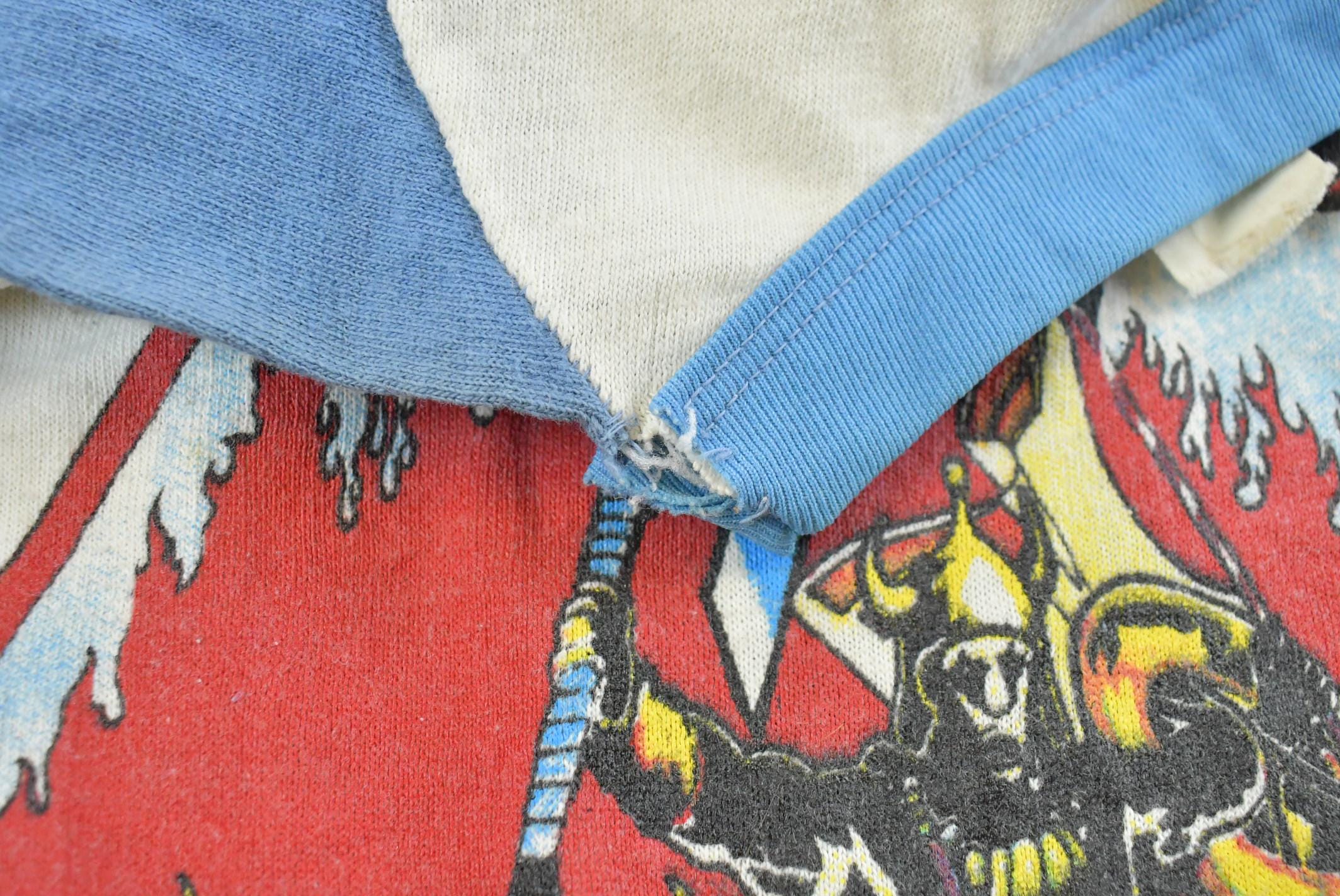 Vintage 1980 Van Halen Women and Children First Pyramids North American Tour Band Raglan T-Shirt Mens XS