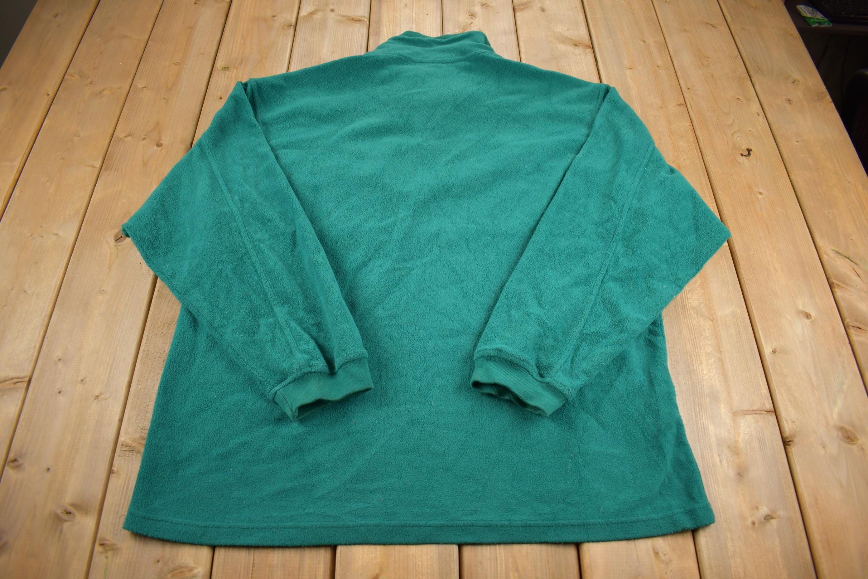 Vintage 1990s Colombia Quater-Zip Fleece Sweater
