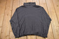 Vintage 1990s Robert Bruce Blank Black Turtleneck Sweatshirt