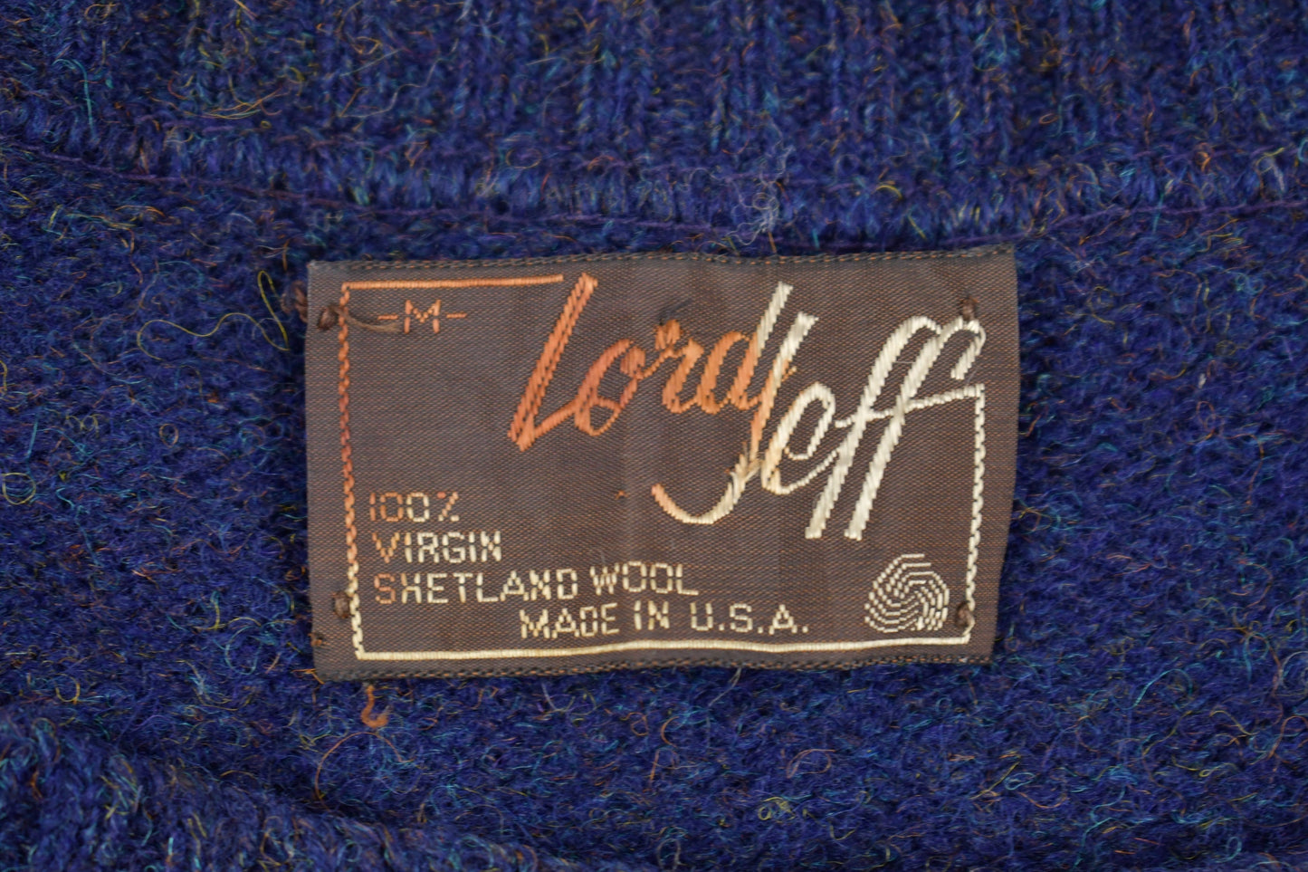 Vintage 1970s Lord Jeff Crewneck Sweatshirt / 70s Crewneck / Made In USA / Essential / Streetwear / 80s 100% Virgin Shetland Wool