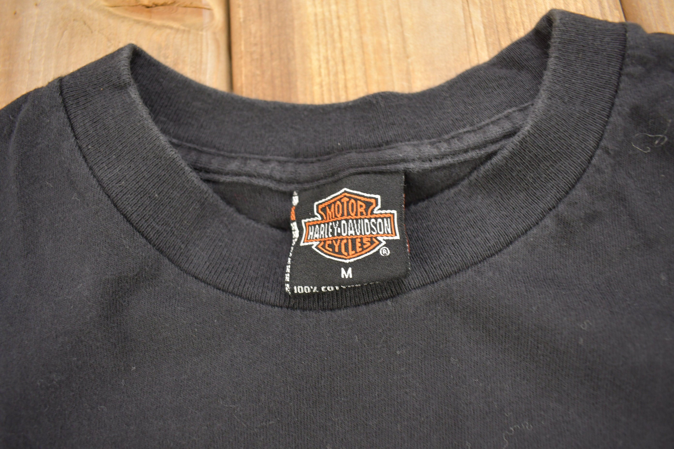 Vintage 2000 Harley Davidson Of Siouxland Sioux City Iowa Pocket T-Shirt
