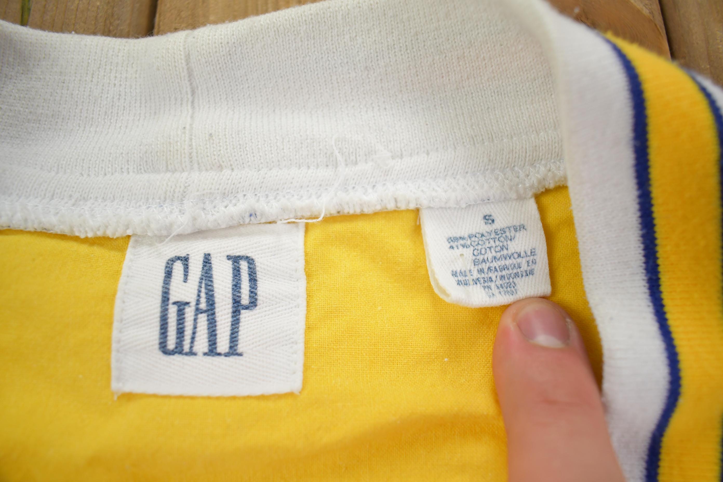 Vintage 1990s GAP Striped Sweatshirt Cardigan - Medium