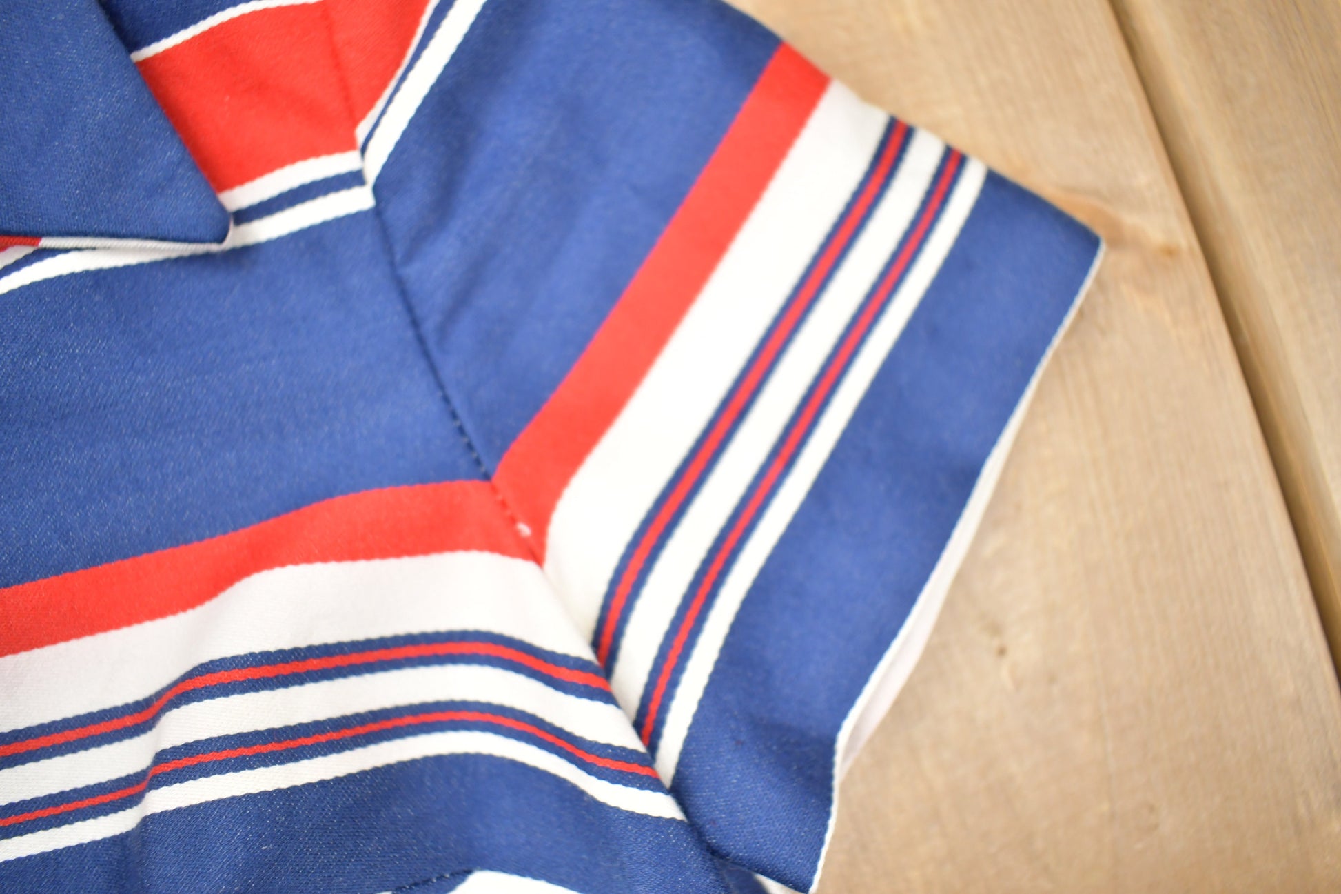 Vintage 1970s Striped Women's High Collared Button Up Shirt Dress