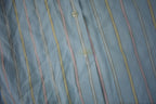 True Vintage 1970s Shirt Accent Striped Button Down Shirt Size 40 Made In USA