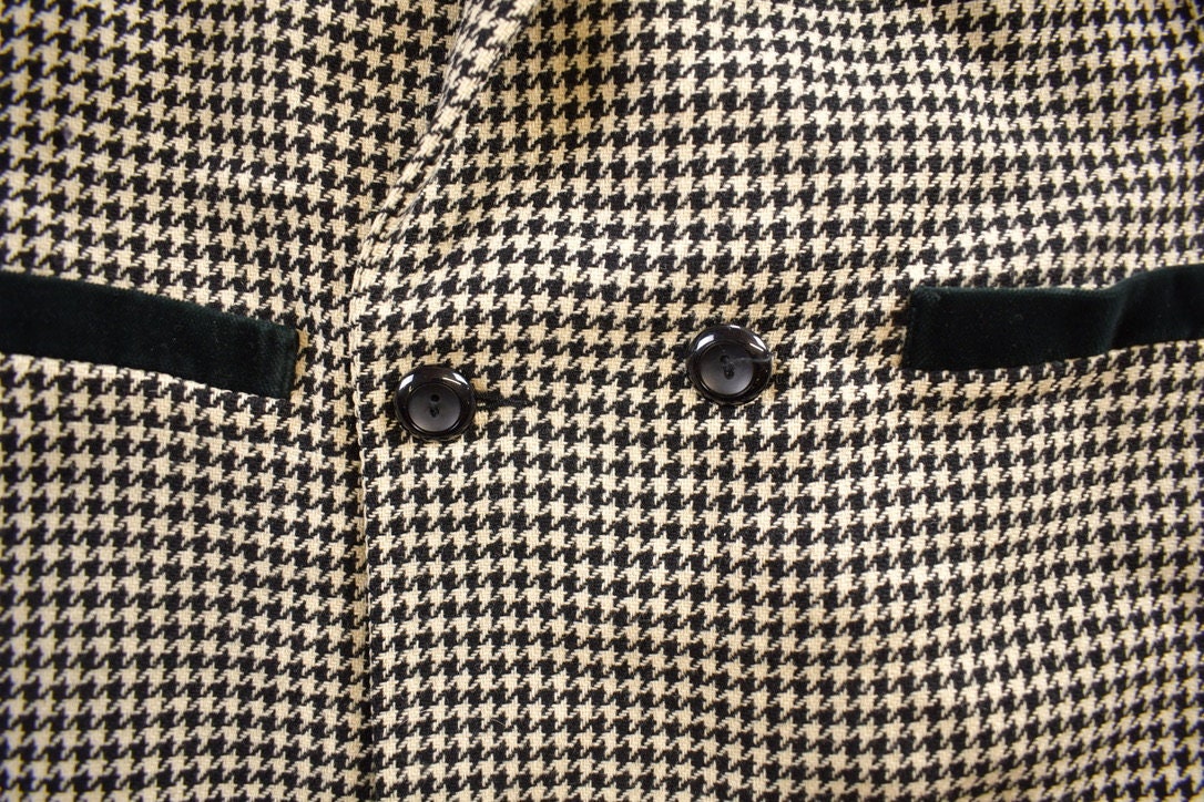 Vintage 1980s Marks & Spencer Women's Houndstooth Blazer /