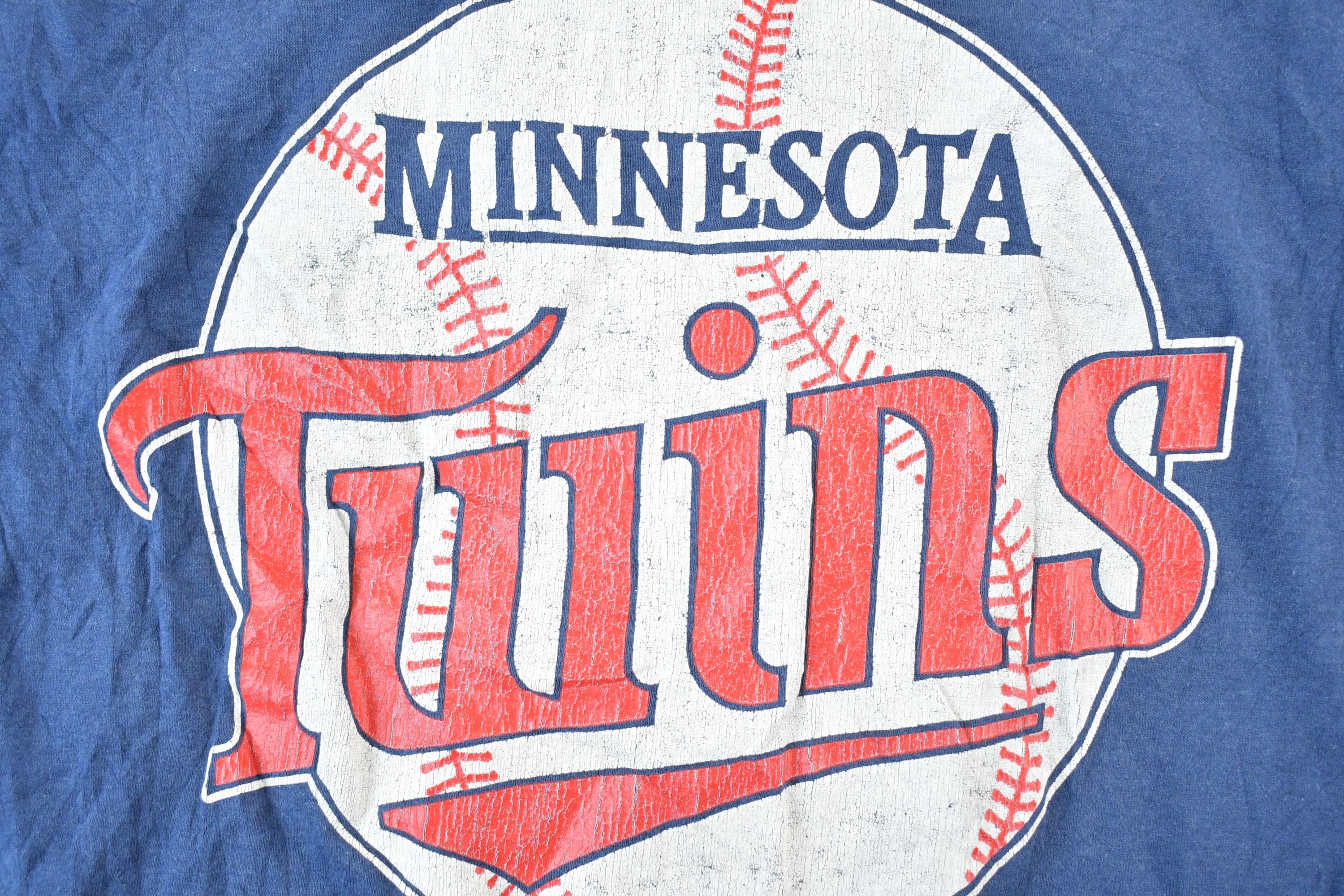 Vintage 80s Minnesota Twins T-Shirt: MLB Graphic Tee, Made in USA, Mens S