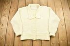 Vintage 1990s Knitted Blank Cardigan Sweater