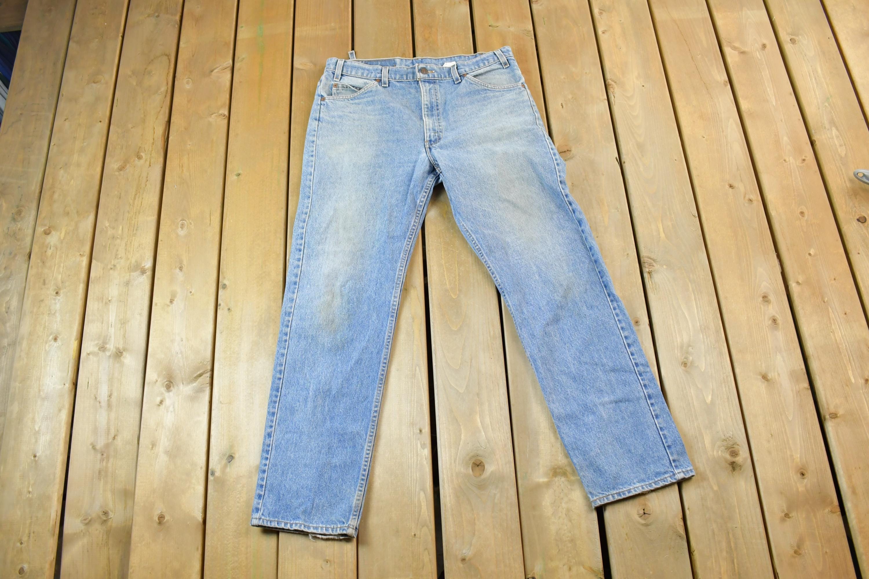 Vintage 1990s Levi Strauss Orange Tab 505 Denim Jeans Size 36 x 32